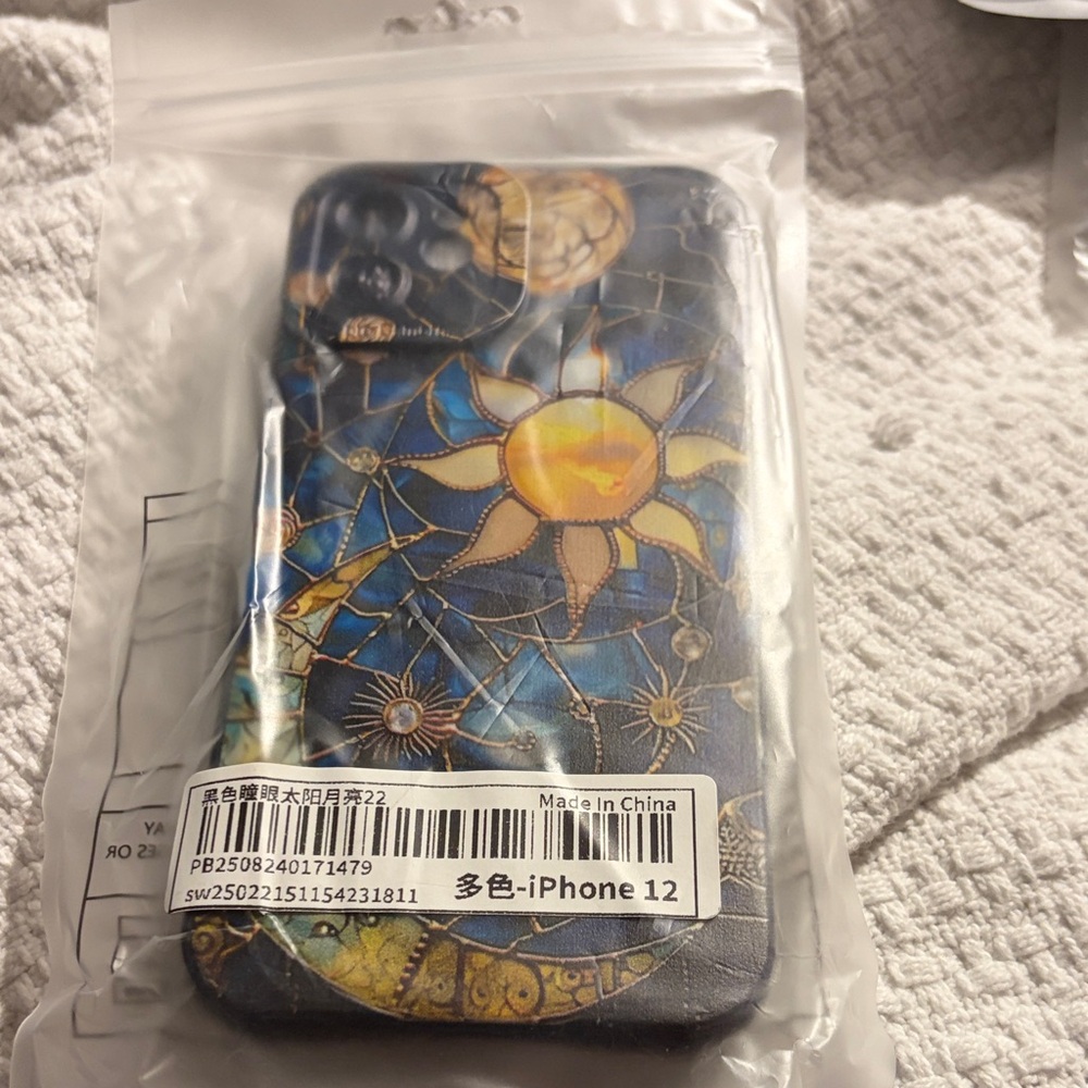 Sun and Moon iPhone 12 Case - Blue